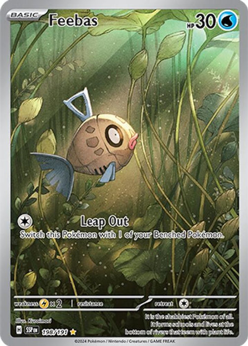 Feebas - 198/191 (#198/191) (SV08: Surging Sparks) Near Mint Holofoil