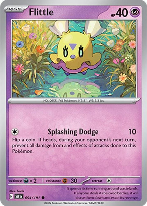 Flittle (#094/191) (SV08: Surging Sparks) Near Mint Reverse Holofoil