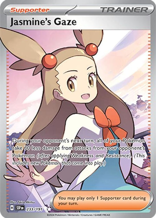 Jasmines Gaze 233 191 (#233/191) (SV08: Surging Sparks) Near Mint Holofoil