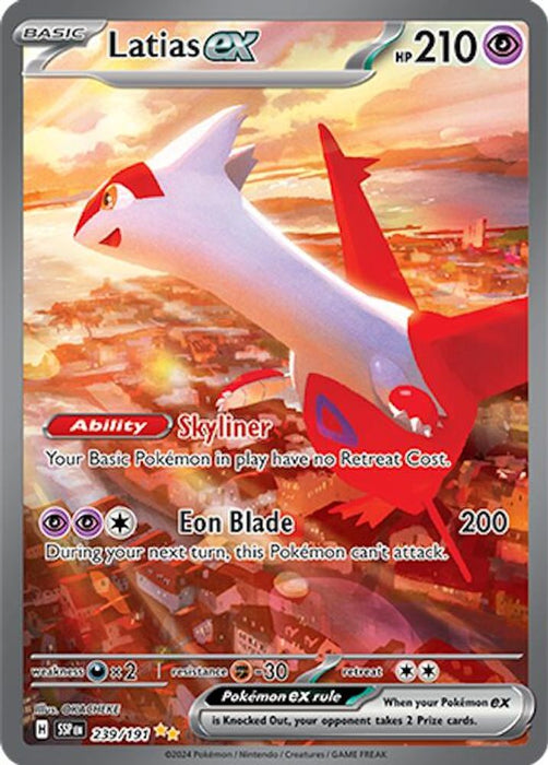 Latias ex - 239/191 (#239/191) (SV08: Surging Sparks) Near Mint Holofoil