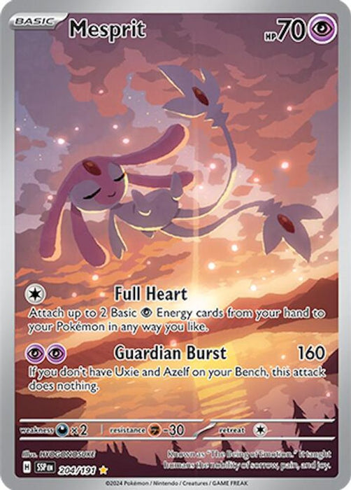 Mesprit - 204/191 (#204/191) (SV08: Surging Sparks) Near Mint Holofoil