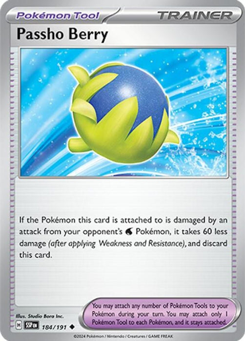 Passho Berry (#184/191) (SV08: Surging Sparks) Near Mint