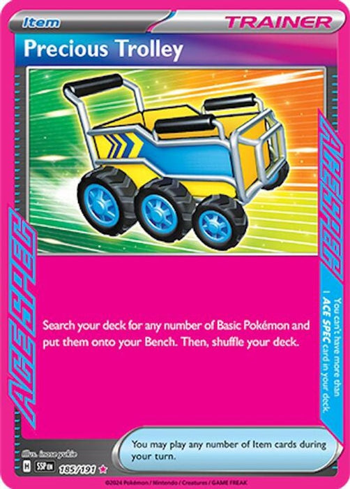 Precious Trolley (#185/191) (SV08: Surging Sparks) Near Mint Holofoil