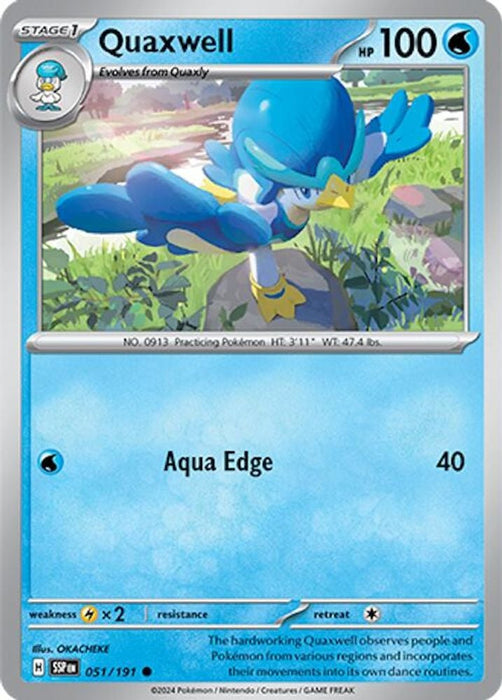 Quaxwell (#051/191) (SV08: Surging Sparks) Near Mint Reverse Holofoil