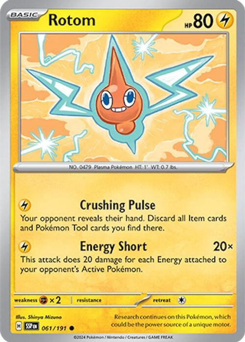 Rotom (#061/191) (SV08: Surging Sparks)