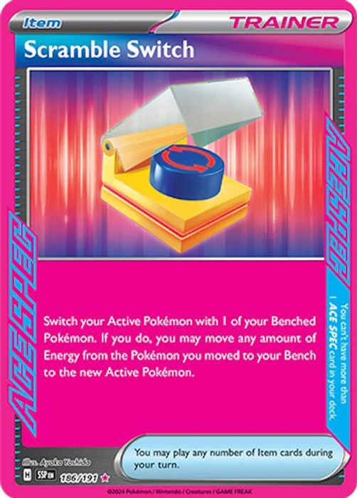 Scramble Switch (#186/191) (SV08: Surging Sparks) Near Mint Holofoil