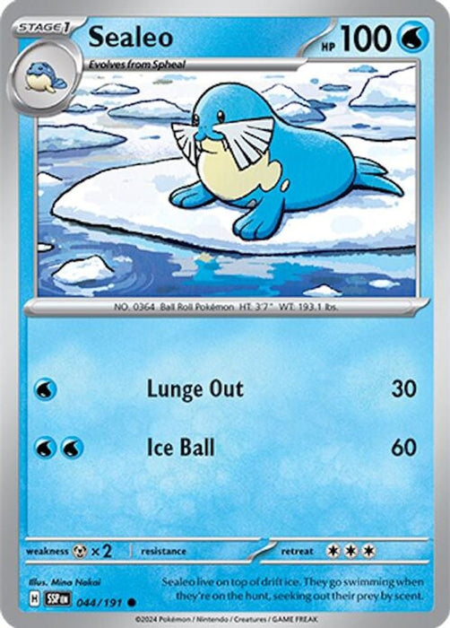 Sealeo (#044/191) (SV08: Surging Sparks) Near Mint Reverse Holofoil
