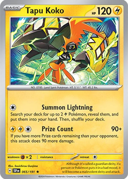 Tapu Koko (#065/191) (SV08: Surging Sparks)