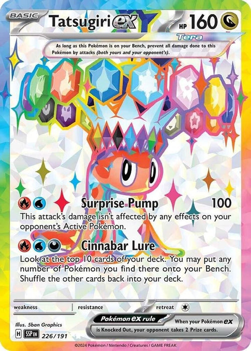 Tatsugiri ex 226 191 (#226/191) (SV08: Surging Sparks) Near Mint Holofoil