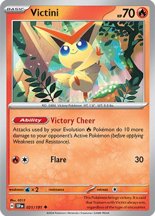 Victini (#021/191) (SV08: Surging Sparks) Near Mint