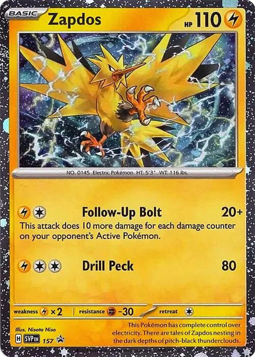 Zapdos - 157 (#157) (SV: Scarlet & Violet Promo Cards) Near Mint Holofoil