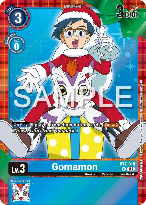 Gomamon (Winter Holiday Event 2024) (#BT7-018 U) (Next Adventure) Near Mint Foil