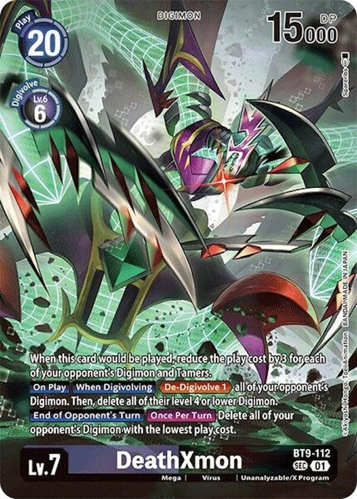 Image for DeathXmon (Alternate Art) (BT9-112 SEC) - Digimon Card Game