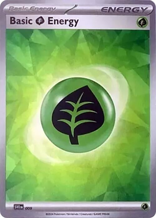 Image for Basic Grass Energy (Cracked Ice Holo) (009) [SVE: Scarlet & Violet Energies] - Pokemon