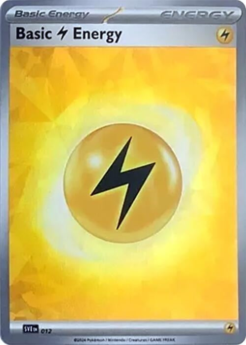 Image for Basic Lightning Energy (Cracked Ice Holo) (012) [SVE: Scarlet & Violet Energies] - Pokemon