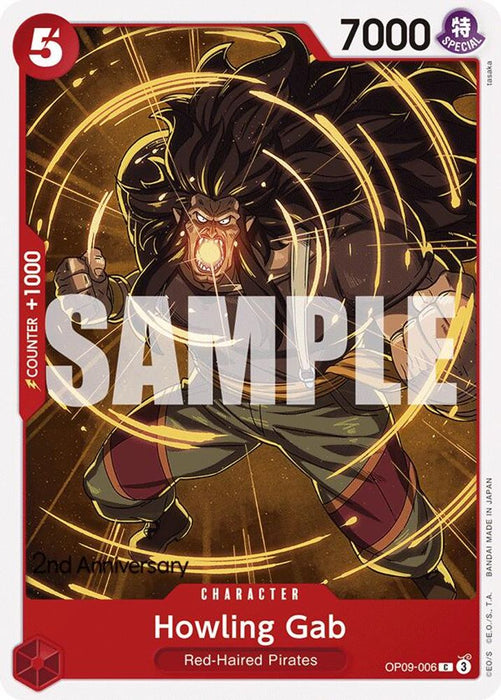 Howling Gab (#OP09-006) (Emperors in the New World: 2nd Anniversary Tournament Cards) Near Mint