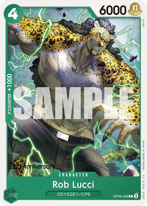 Rob Lucci (038) (#OP09-038) (Emperors in the New World: 2nd Anniversary Tournament Cards) Near Mint