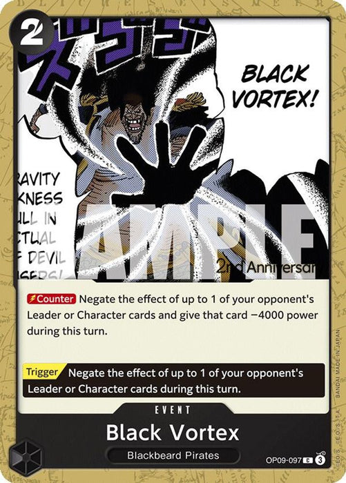 Black Vortex (#OP09-097) (Emperors in the New World: 2nd Anniversary Tournament Cards) Near Mint