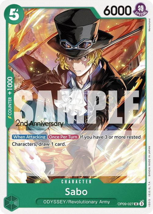 Sabo (027) (#OP09-027) (Emperors in the New World: 2nd Anniversary Tournament Cards) Near Mint