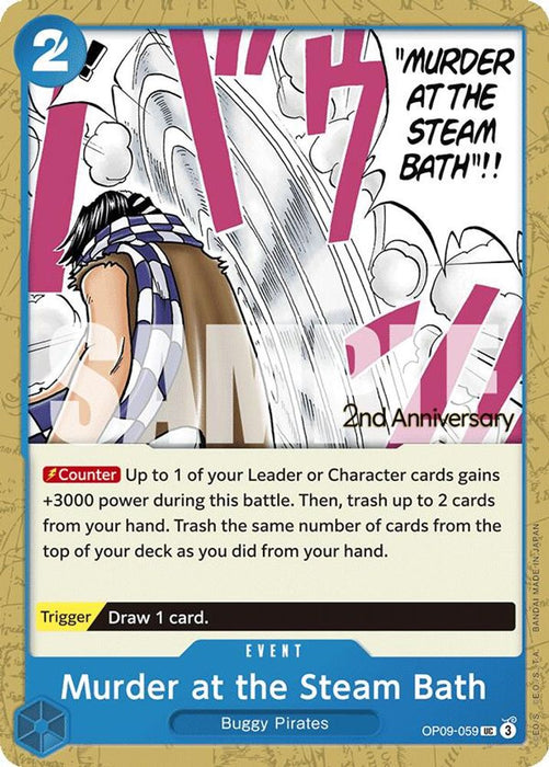 Murder at the Steam Bath (#OP09-059) (Emperors in the New World: 2nd Anniversary Tournament Cards) Near Mint