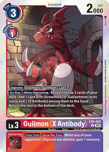 Image for Guilmon (X Antibody) (EX8-009 R) - Digimon Card Game