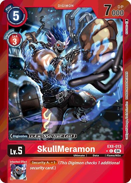 Image for SkullMeramon (Limited Foil) (EX8-013 C) - Digimon Card Game