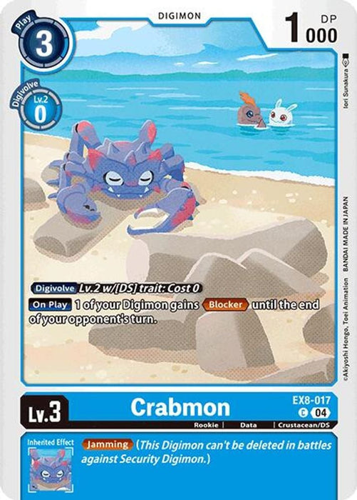Crabmon (#EX8-017 C) (Chain of Liberation) Near Mint