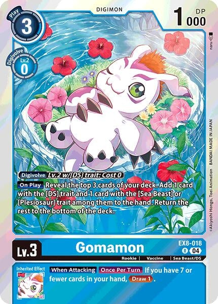 Image for Gomamon (EX8-018 R) - Digimon Card Game