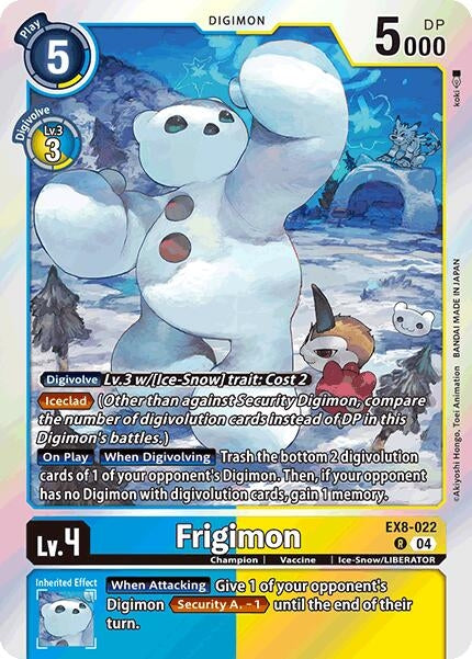 Image for Frigimon (EX8-022 R) - Digimon Card Game