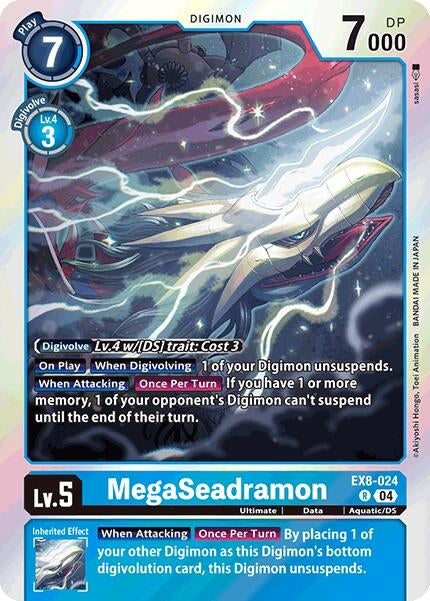 Image for MegaSeadramon (EX8-024 R) - Digimon Card Game