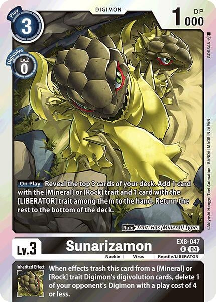 Image for Sunarizamon (EX8-047 R) - Digimon Card Game