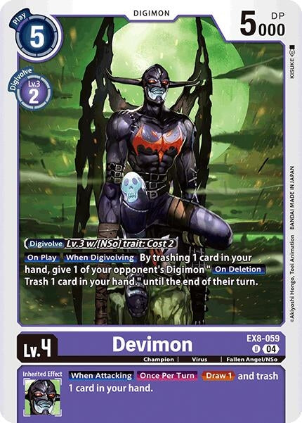 Image for Devimon (EX8-059 U) - Digimon Card Game