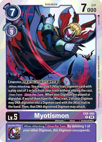 Image for Myotismon (EX8-060 R) - Digimon Card Game