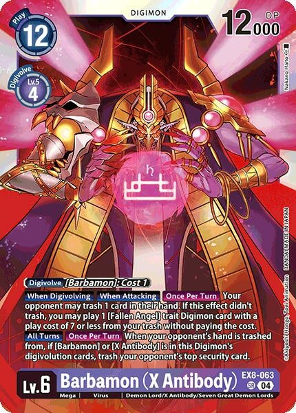 Image for Barbamon (X Antibody) (EX8-063 SR) - Digimon Card Game