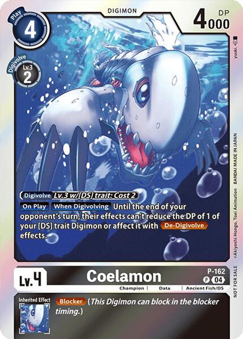 Coelamon (-Chain of Liberation- Upgrade Pack (#P-162 P) (Digimon Promotion Cards) Near Mint Foil