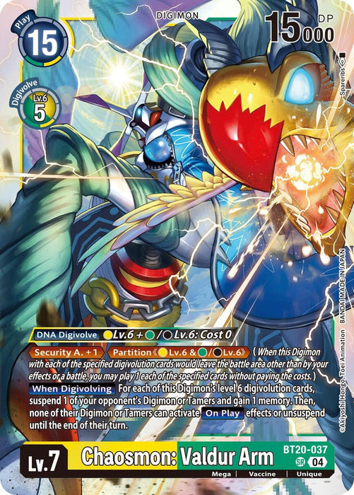 Image for Chaosmon: Valdur Arm (BT20-037 SR) - Digimon Card Game