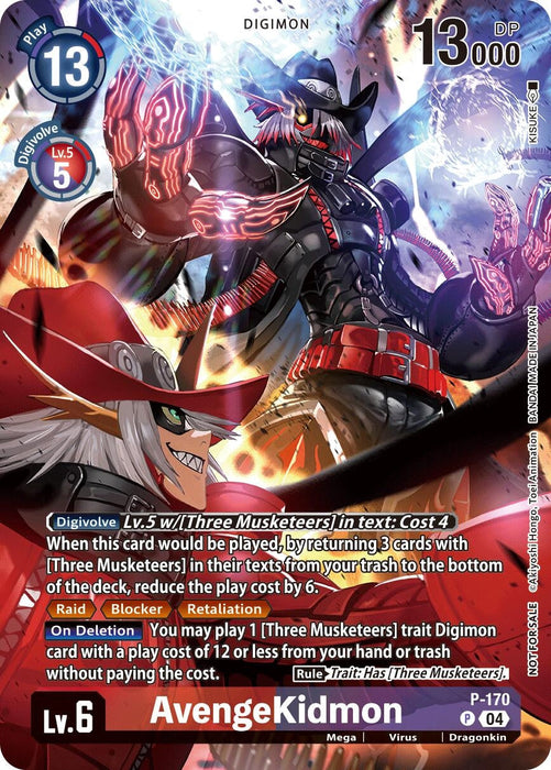 Image for AvengeKidmon (Update Pack 2025) (P-170 P) - Digimon Card Game