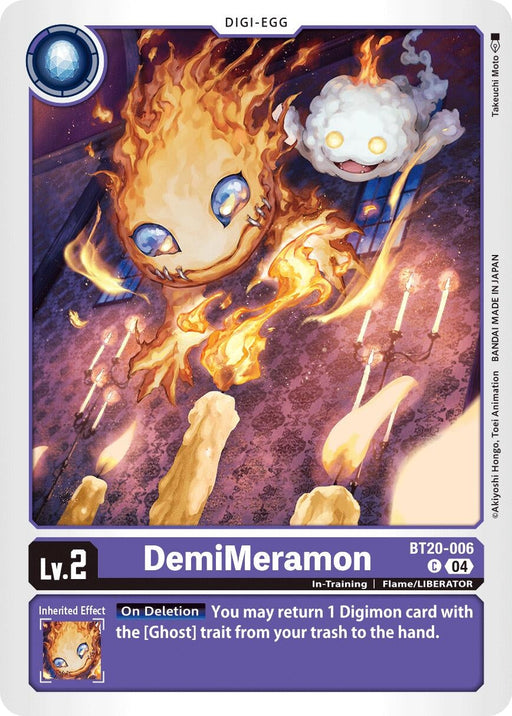 Image for DemiMeramon - BT20-006 (BT20-006 C) - Digimon Card Game