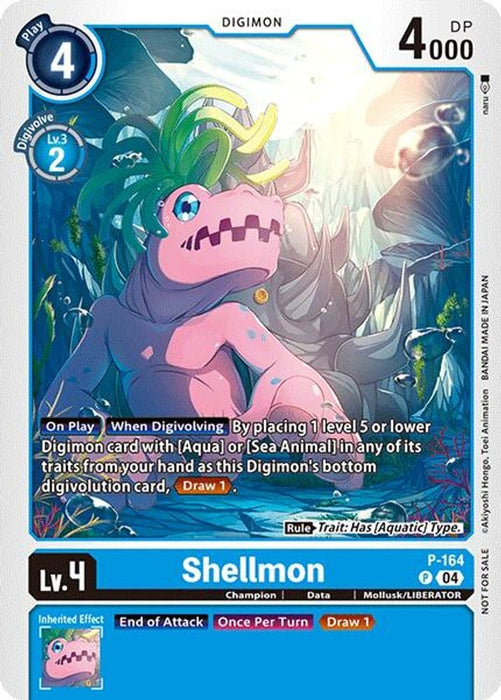 Shellmon (Store Tournament 2025 Vol.1 Participation Pack) (#P-164 P) (Digimon Promotion Cards) Near Mint
