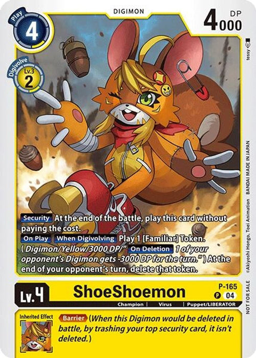 ShoeShoemon (Store Tournament 2025 Vol.1 Participation Pack) (#P-165 P) (Digimon Promotion Cards)