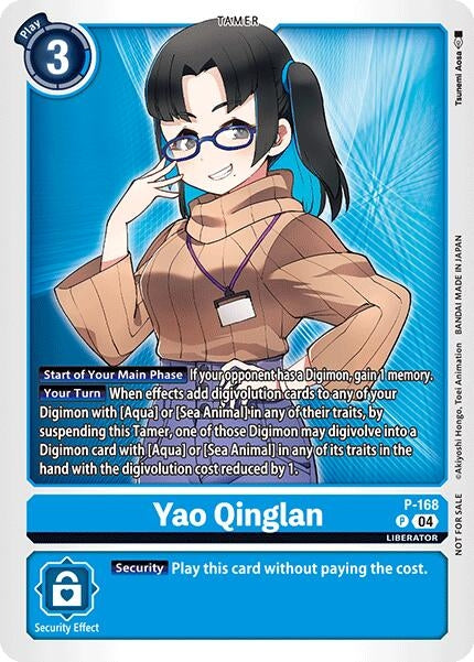 Image for Yao Qinglan (Store Tournament 2025 Vol.1 Participation Pack) (P-168 P) - Digimon Card Game