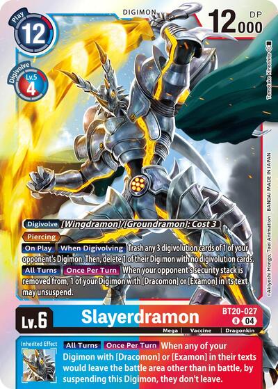 Slayerdramon (#BT20-027 R) (Release Special Booster 2.5)