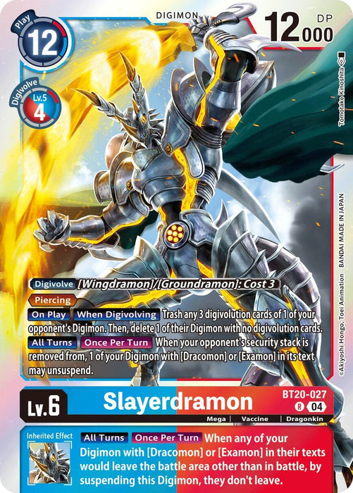 Image for Slayerdramon (BT20-027 R) - Digimon Card Game
