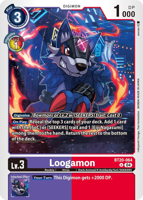 Image for Loogamon (BT20-064 U) - Digimon Card Game