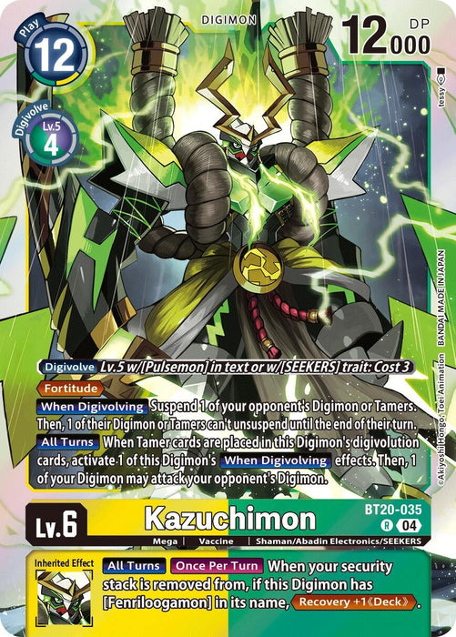 Image for Kazuchimon (BT20-035 R) - Digimon Card Game