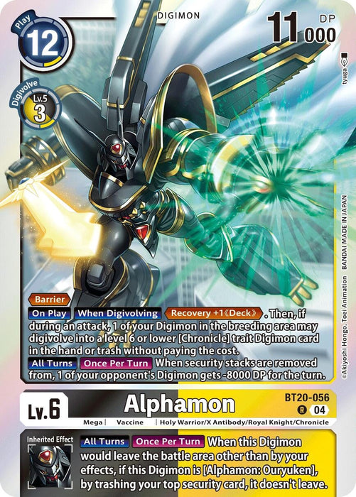 Image for Alphamon (BT20-056 R) - Digimon Card Game