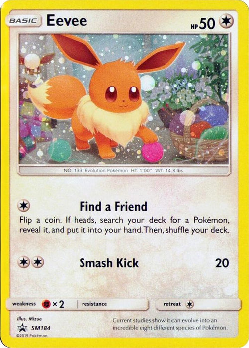 Eevee - SM184 (Cosmos Holo) (#SM184) (SM Promos) Near Mint Holofoil