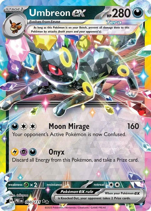 Umbreon ex - 060/131 (#060/131) (SV: Prismatic Evolutions) Near Mint Holofoil