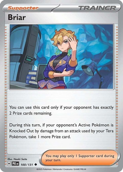 Briar (#100/131) (SV: Prismatic Evolutions) Near Mint Reverse Holofoil