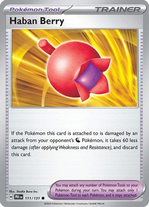 Haban Berry (#111/131) (SV: Prismatic Evolutions) Near Mint Reverse Holofoil